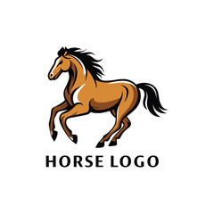 Horse silhouette With A White Background