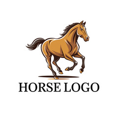 Horse silhouette With A White Background