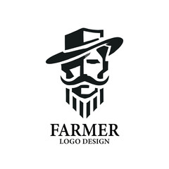 Farmer Vector Logo Design
