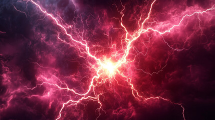 lightning in the night