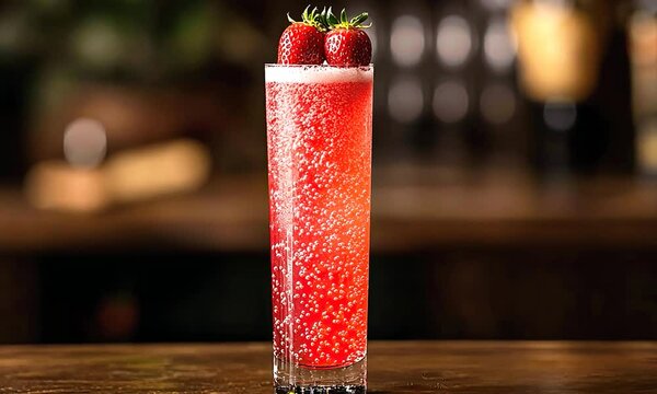 rossini with fresh strawberry puree and prosecco video