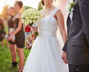 Bride and Groom at the Wedding Ceremony