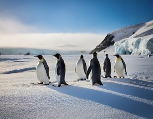 penguin on the rocks