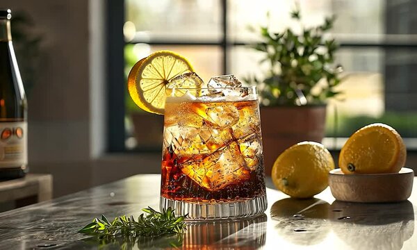 cynar spritz with cynar, prosecco italian cocktail video
