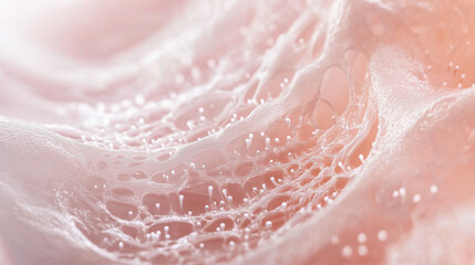 Obraz premium A microscopic view of the skin showing collagen production after microneedling