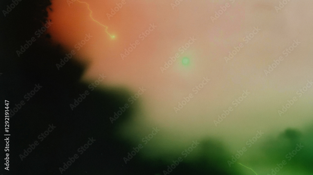 Poster abstract gradient with lightning and neon glow in atmospheric background