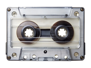 Fototapeta premium audio cassette isolated on white background