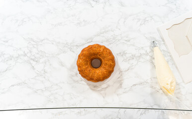 Creamy Indulgence: Carrot Bundt Cake with Cream Cheese Frosting