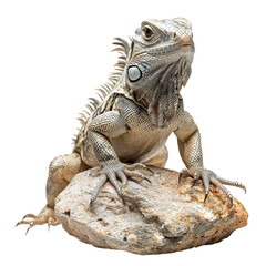 Obraz premium Iguana isolated on transparent png background