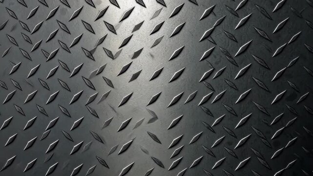 Dark Grey Metal Diamond Plate Texture Background