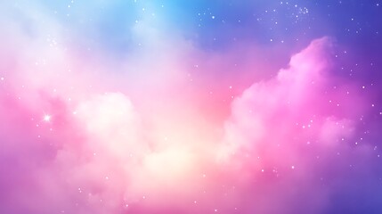 Pastel clouds glowing in a dreamy sunset scene high resolution picture