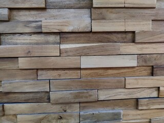 Naklejka premium Background of wooden wall beams