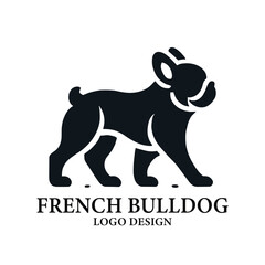 French Bulldog Vector Logo Design