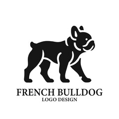 French Bulldog Vector Logo Design