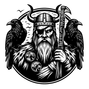 
illustration of the god odin 70