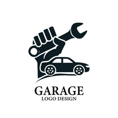Garage Vector Logo Design