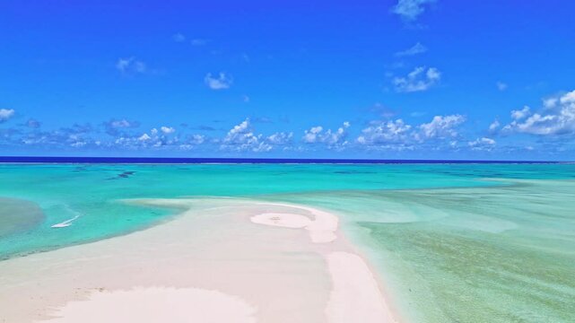 Aerial Romance: Aitutaki's Lagoon and Honeymoon Island