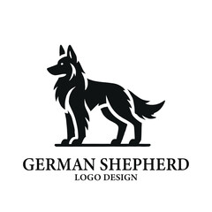 German Shepherd Vector Logo Design