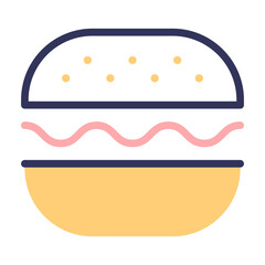 Hamburger icon. Fast food icon