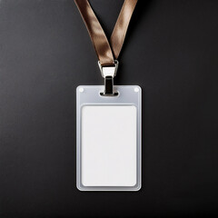 Blank ID Card with Lanyard