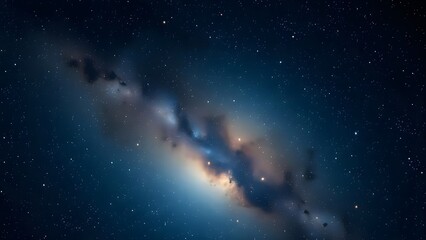 Fototapeta premium Starry Night Symphony A Captivating Cosmic Panorama