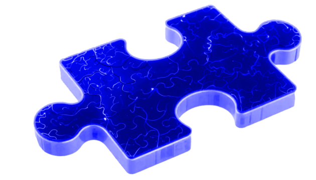 Puzzle Piece with Transparent Background no background