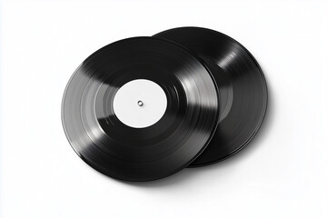 Fototapeta premium Vinyl record mockup isolated