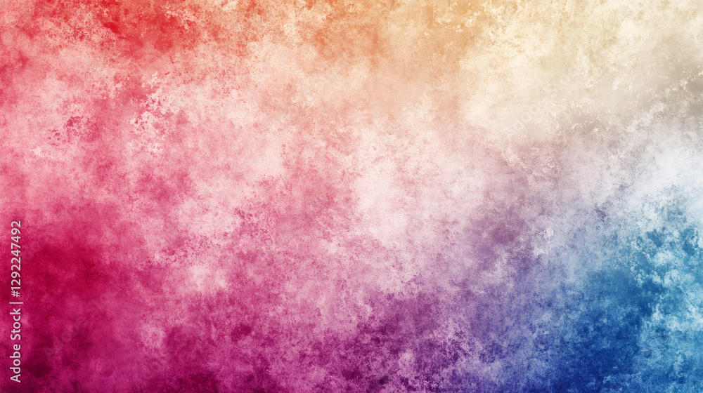 Fototapete abstract grunge background with a gradient of colors ranging from red, orange, yellow, purple and bl