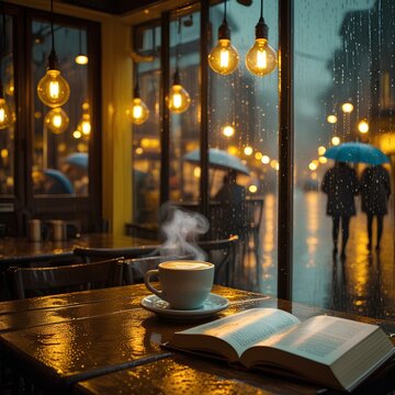 Relaxing rainny day