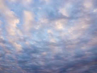 日暮れどきの雲が多い空25