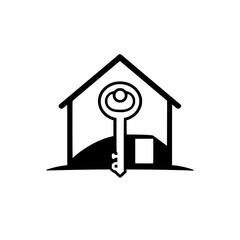 Property-owning Home with key.