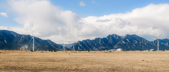 mountain landscape with clouds