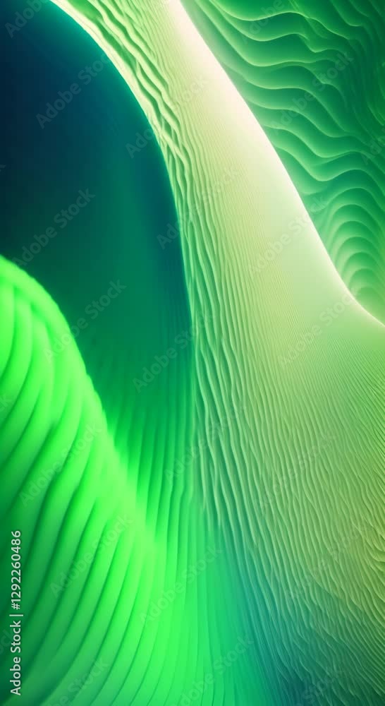 Aufkleber a green and blue abstract background featuring undulating waves ideal for use in designs requiring a