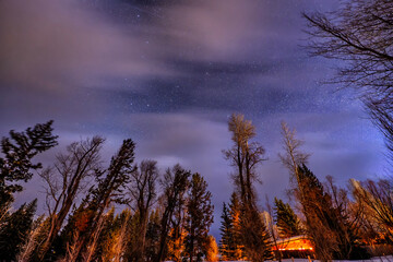 Night skies; Grand Teton NP; Wyoming