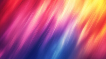 Obraz premium Abstract blurred gradient background in vibrant rainbow colors symbolizing creativity, transformation, and dynamic energy. A modern, smooth, and soft design representing a colorful and harmonious flow