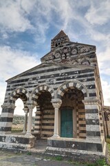 Basilique de la Santissima Trinità di Saccargia et églises en Sardaigne, italie