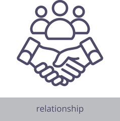 Relationship Icon Element For Design Graphic