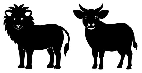 Animal Clipart Bundle High Quality Silhouettes for Creative Projects and Wildlife Designs