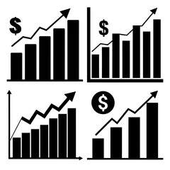  Finance Bundle Elegant Silhouettes for Money, Wildlife, and Nature Themed Art