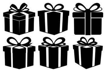  Gift Box Bundle Stunning Silhouettes for Celebration and Nature Themed Art