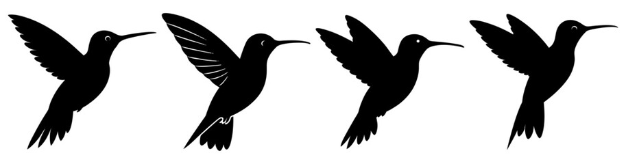 Hummingbird Silhouette Bundle Elegant Designs for Birds, Nature, and Creative Projects