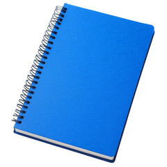 blue notebook isolated on white