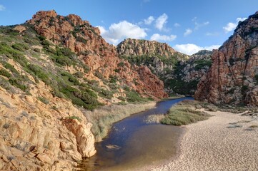 Costa Paradiso en Sardaigne au bord de la Méditerranée