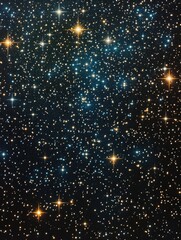 Fototapeta premium Stellar map of the universe showing constellations and stars, a cosmic display of celestial bodies.