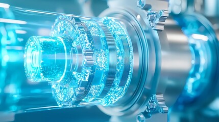 Futuristic-Close-Up-of-a-High-Tech-Energy-Source-with-Glowing-Blue-Lights-in-a-Modern-Industrial-Setting