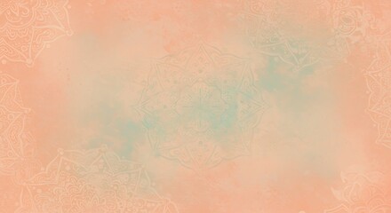 Obraz premium Delicate Mandala Pattern Soft Pastel Background Seamless Loop High Resolution