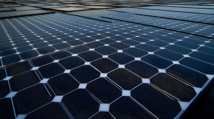 Urban Skyline with Solar Panels Reflecting on Water in Miami and Dubai