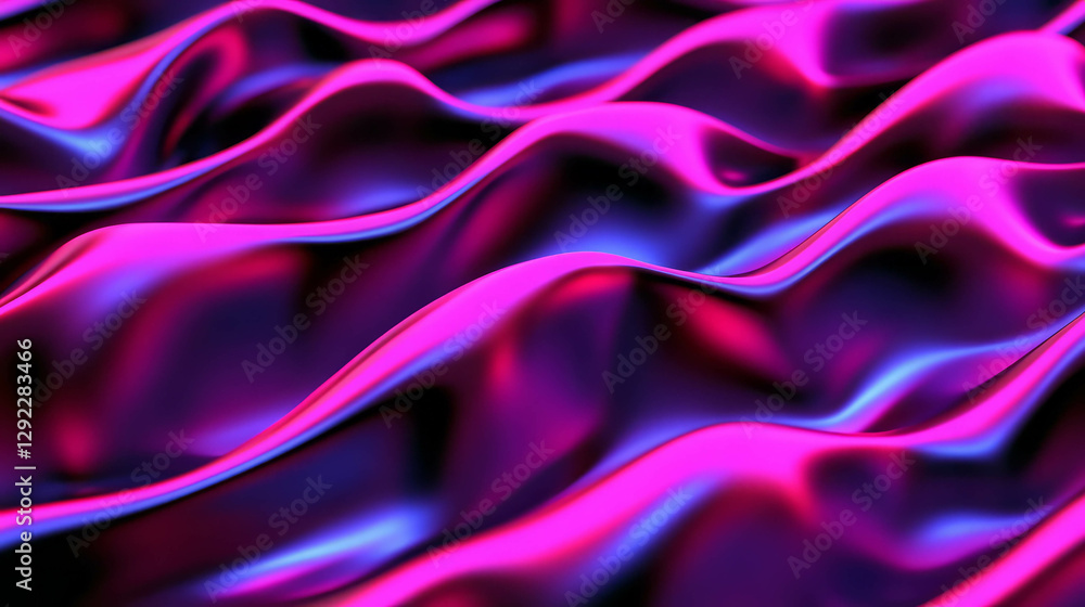 Aufkleber vibrant wavy geometric pattern with dynamic depth for modern design