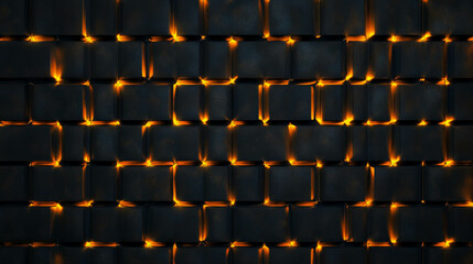 Obraz premium Illuminated geometric pattern with dynamic depth for modern wall art and design