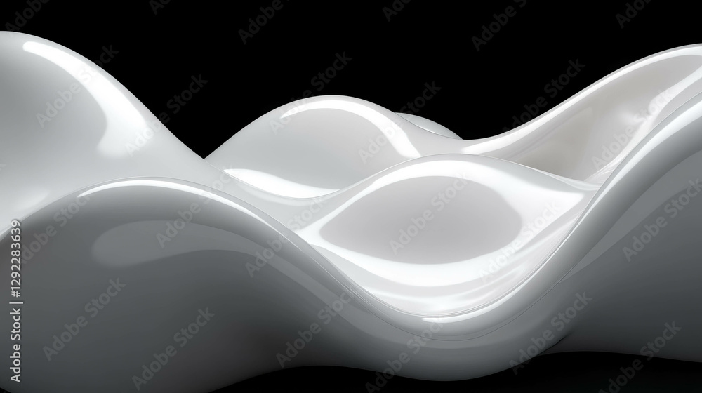 Poster abstract fluid shape background for modern design and art projects